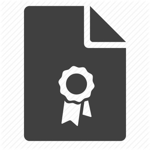 Certificate, Diploma, Patent, Prize, Reward, Testimonial, Tribute Icon