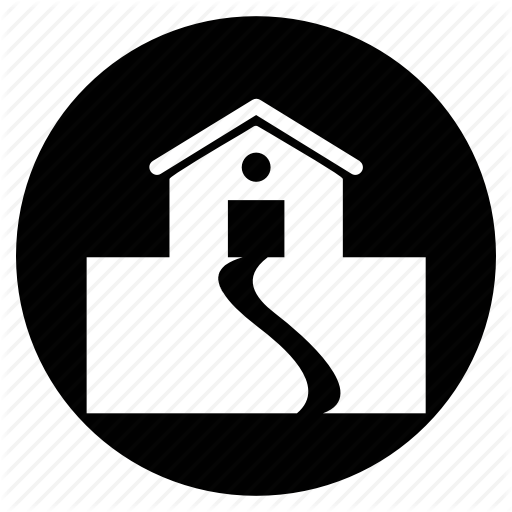 Home, House, Path Icon