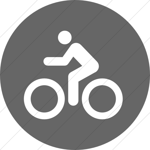 Simple Gray Iconathon Bike Path Icon