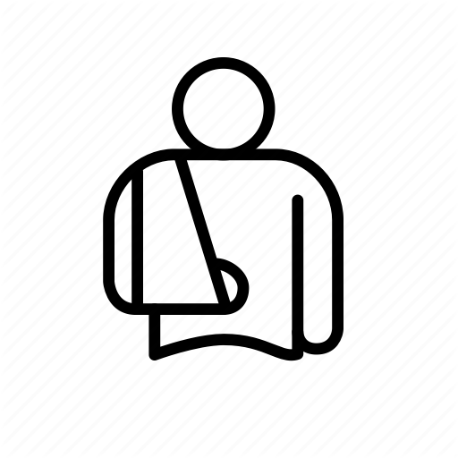 Hand Broken, Injury, Ortho, Patient Icon