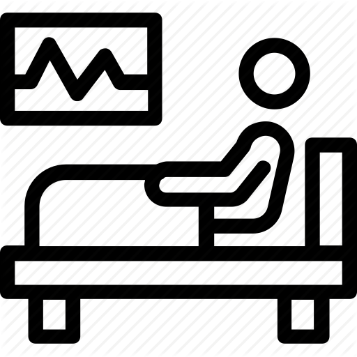 Bed, Ecg, Heart, Hospital, Patient Icon