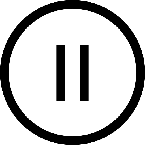 Pause Button Circle Icons Free Download