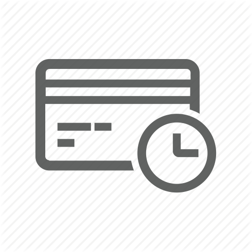 Clock, Credit Card, Delay, E Business, Later, Payment Icon