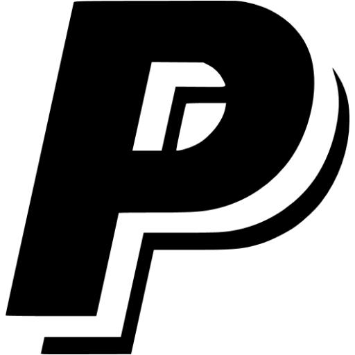 Black Paypal Icon