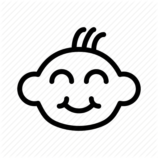 Baby, Birth, Child, Happy, Head, Kids Icon