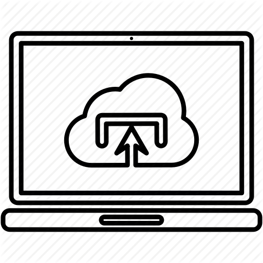 Cloud, Laptop, Pc, Upload Icon