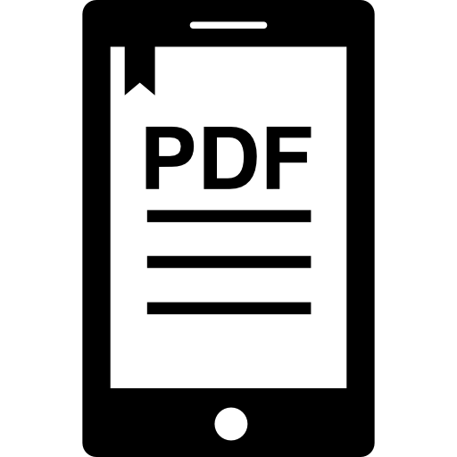 Pdf Document On A Tablet Screen Icons Free Download