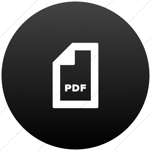 Flat Circle White On Black Gradient Foundation