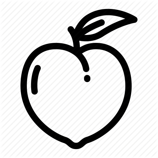 Food, Fresh, Fruit, Peach Icon