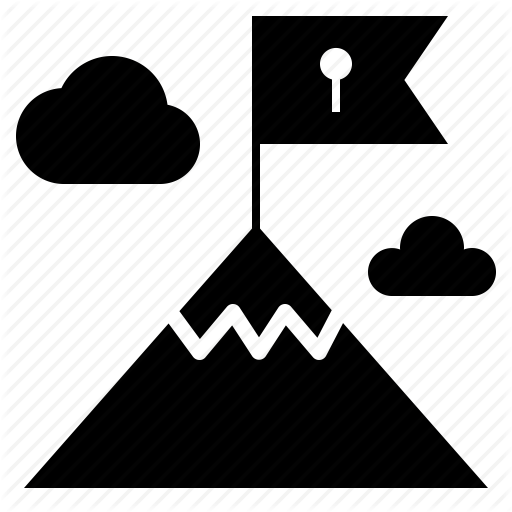 Destination, Final, Flag, Goal, High, Mountain, Peak Icon