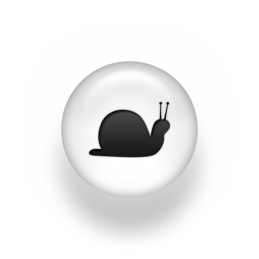 Black White Pearl Icon Animals Animal Snail