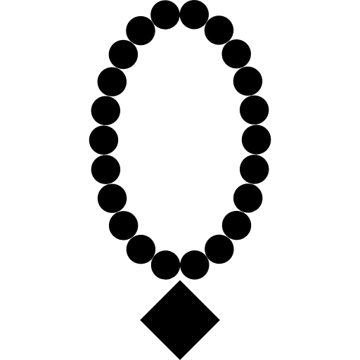 Pearl Necklace With Diamond Pendant Icons Free Download