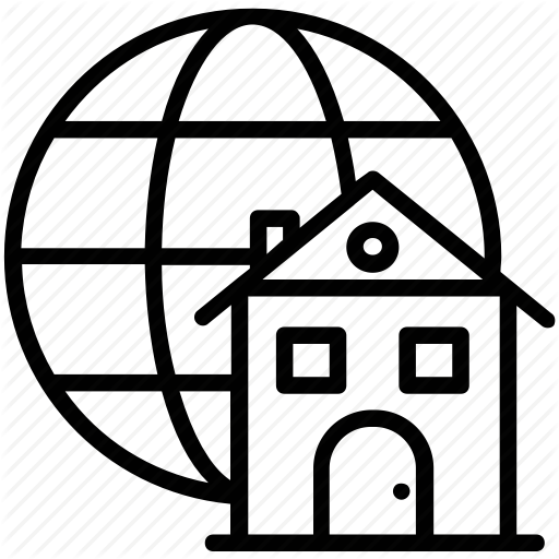 Global Access, Global Home, Global Network, Homepage, Webhome Icon