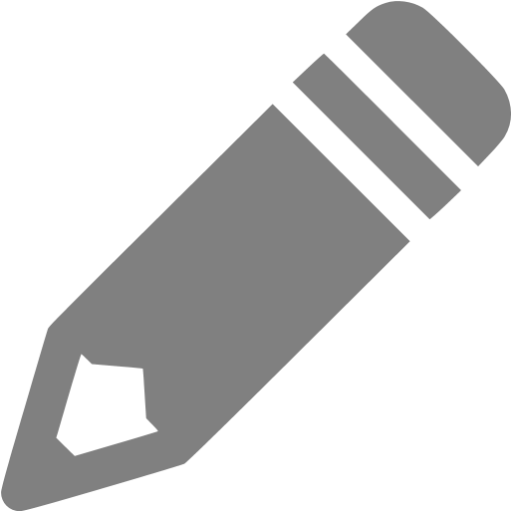Gray Pencil Icon
