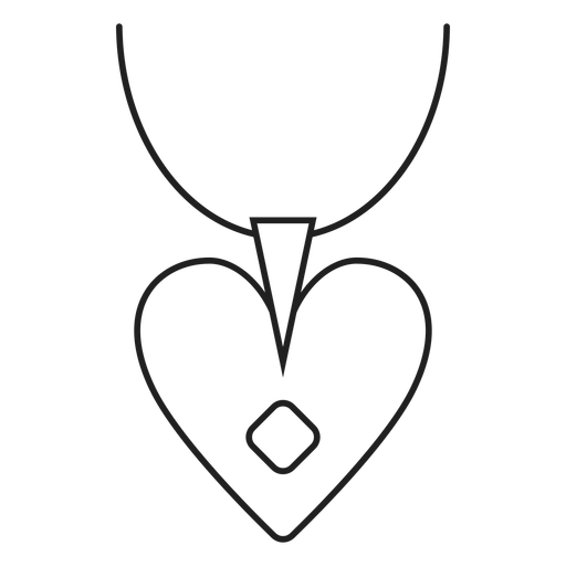 Heart Pendant Necklace Icon
