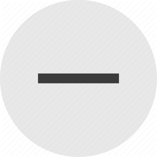 Circle, Line, Negative, Neutral, Pending Icon