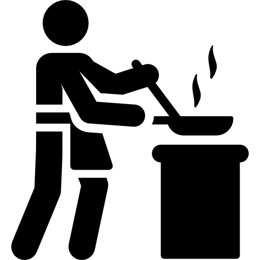 People Cooking Flat Icon