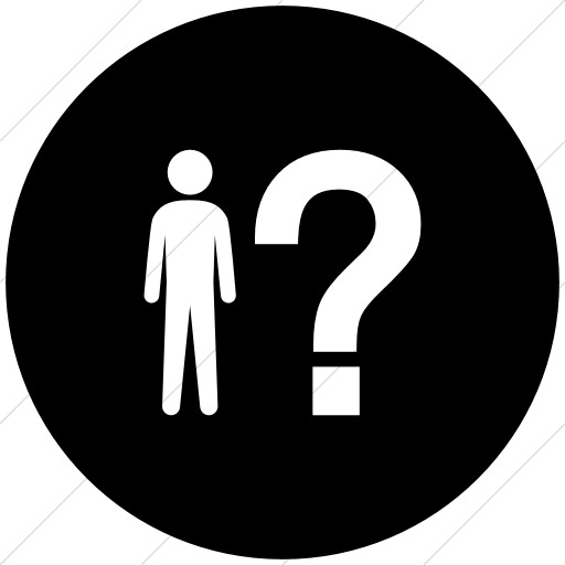 Flat Circle White On Black Ocha Humanitarians People