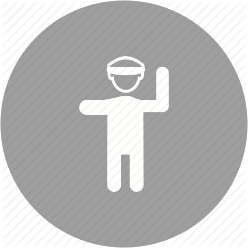 Blue, Enforcement, Law, Officer, Police, Policeman, Traffic Icon