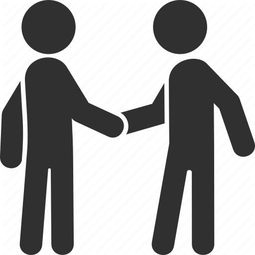 Figures Shaking Hands Icons