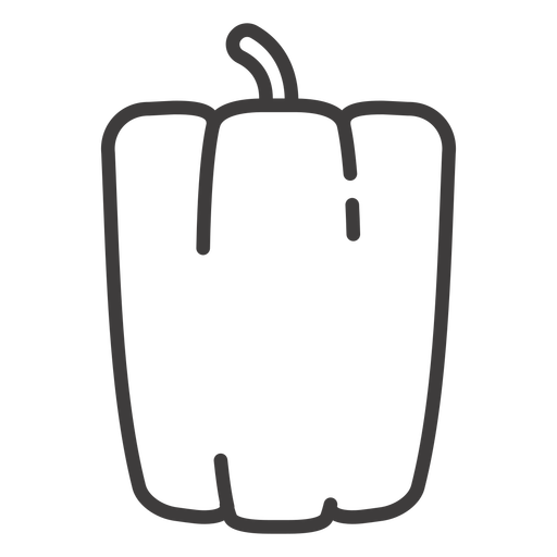 Bell Pepper Stroke Icon