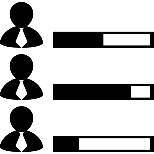 Human Resources Data Of Job Performance Icons Free Download