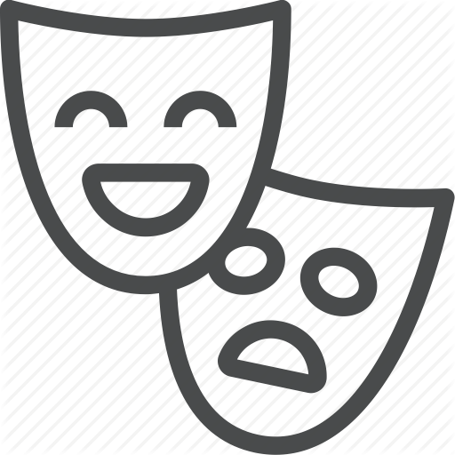 Arts, Comedy, Masks, Performance, Performing, Play Icon
