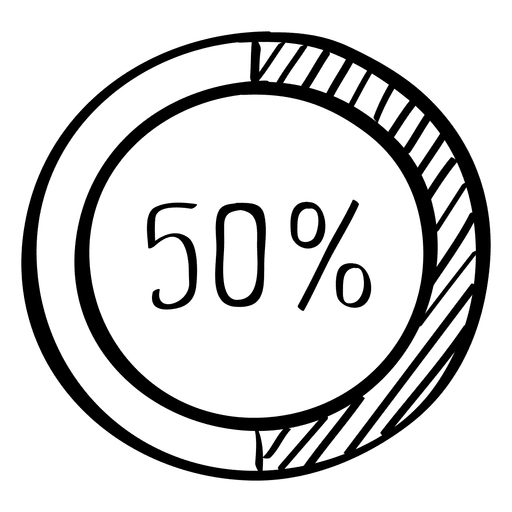 Infographic Percent Doodle Chart