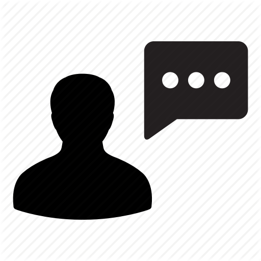 Bubble, Chat, Message, Person, Speaking, Speech, Talking Icon