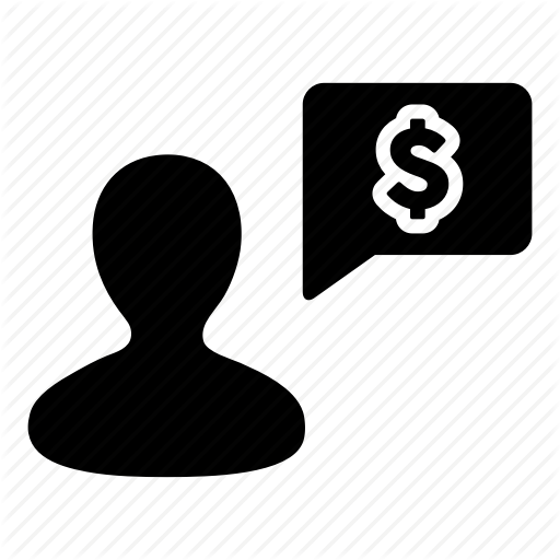 Business, Dollar, Finance, Message, Money, Person, Talking Icon