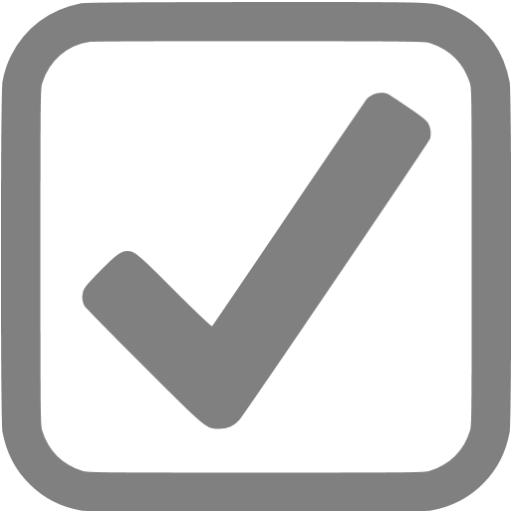 Gray Checked Checkbox Icon