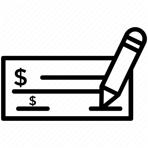 Bank Check, Cheque, Paycheck, Payment Check, Personal Check Icon