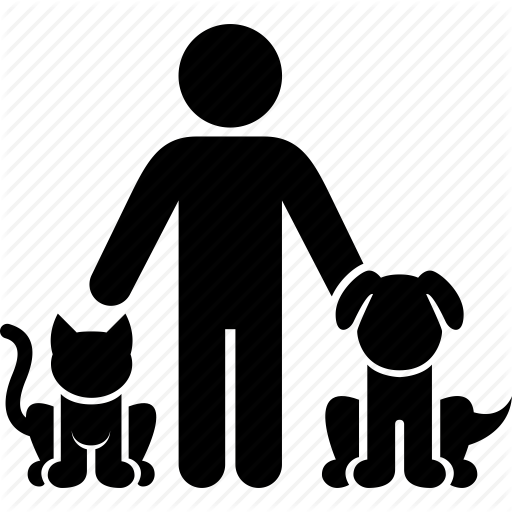 Animal, Cat, Dog, Male, Man, Pet, Puppy Icon