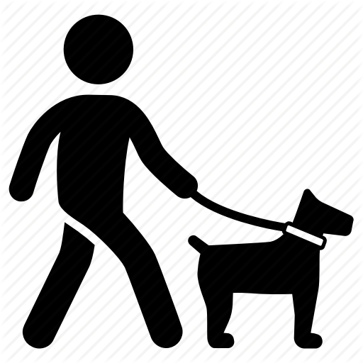 Dog, Dog Walk, Leash, Pet Icon