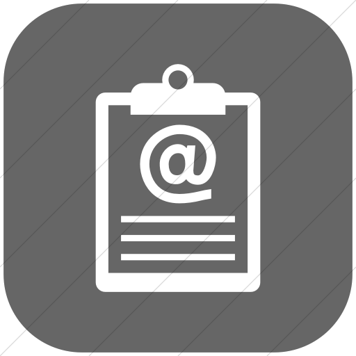 Flat Rounded Square White On Gray Iconathon E Petition Icon