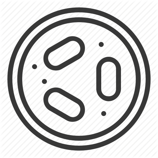 Bacteria, Cell, Disease, Lab, Micro Organism, Petri Dish, Virus Icon