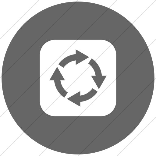 Flat Circle White On Gray Ocha Humanitarians Inverse