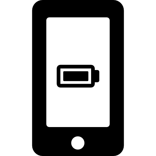 Phone Battery Status Symbol Full Or Empty On Screen