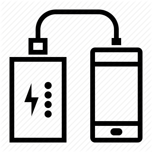 Battery, Charger, External, Pack, Phone, Portable Icon