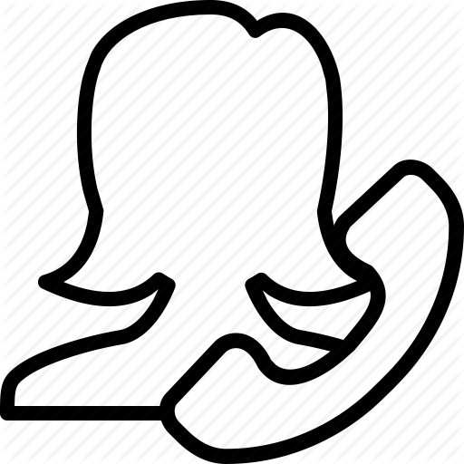 Girl, Handset, Phone, Secretary, Support, User, Woman Icon