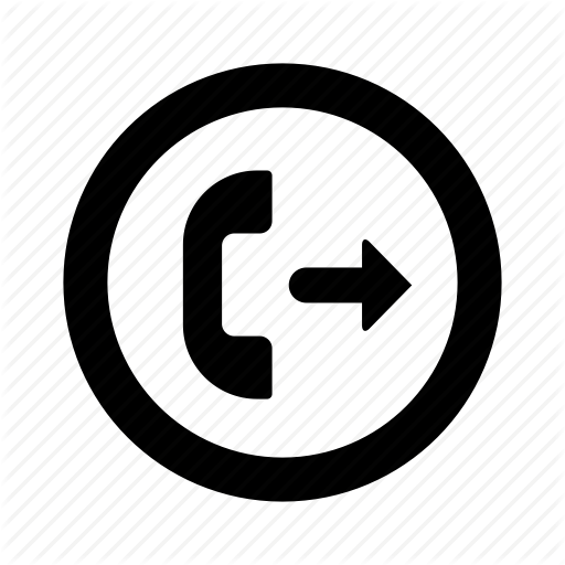 Call, Circle, Outgoing, Phone Icon