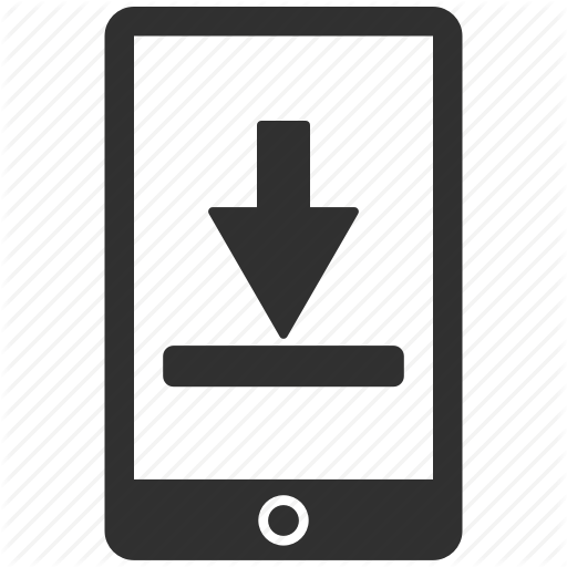 Arrow, Download, Mobile, Phone Icon