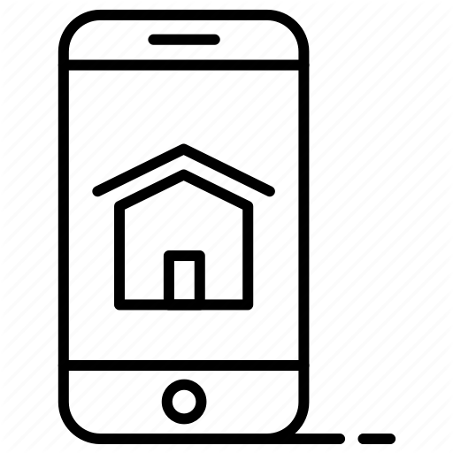 Estate, Home, Phone, Real, Smart, Website Icon