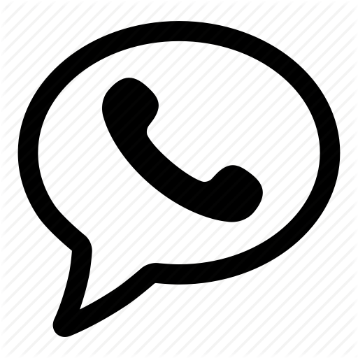 Phone In Speech Bubble Logo