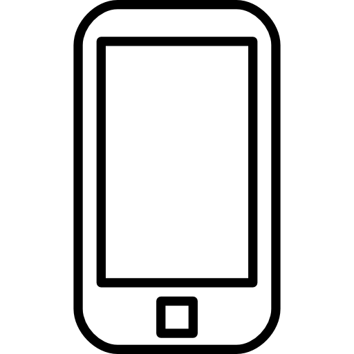 Mobile Phone Outline Icons Free Download