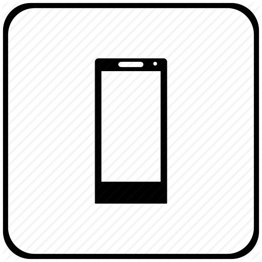 Border, Mobile, Phone, Rounded, Square Icon
