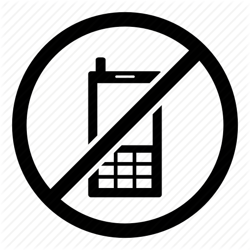 Forbidden Phone, Mobile Phone, No Call, No Phone Calls, No Phone