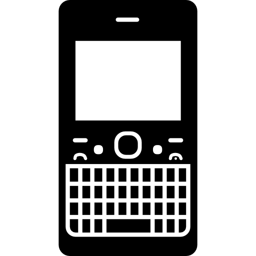 Mobile Phone Design With Buttons Keyboard Icons Free Download