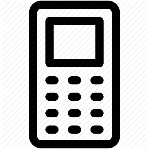 Cell Phone, Cellular Phone, Keypad Phone, Mobile, Smartphone Icon