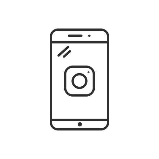 Social Media, Instagram, Mobile, Phone, Logo Icon